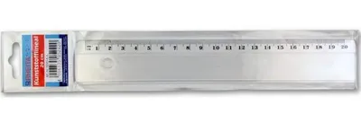 Produktbild von Rheita Kunststofflineal, transparent, 20 cm