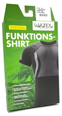 Produktbild von Funktionsshirt, Farbe:schwarz, Größe:M / L