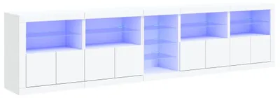 Produktbild von vidaXL Sideboard mit LED-Leuchten Weiß 283x37x67 cm