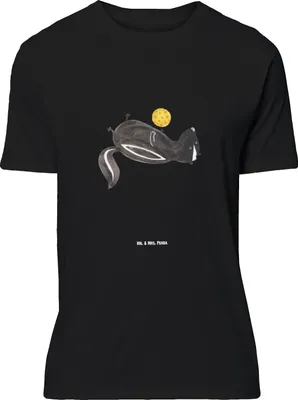 Produktbild von Mr. & Mrs. Panda Größe L T-Shirt Stinktier Ball - Schwarz - Geschenk, Stinker, Weisheit, mit Spruch, Tshirt, Skunk, Wildtier, Shirt, Raubtier