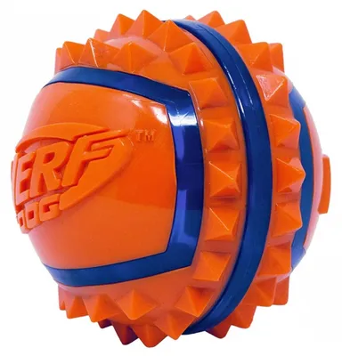 Produktbild von NERF Dog TPR Spike Ball 9cm blau/orange