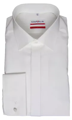 Produktbild von Marvelis - Modern Fit - Herren Langarm Hemd, (731435), Größe:48, Farbe:Champagner (20)