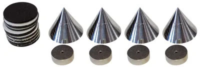 Produktbild von Dynavox 204605, 4 Stück(e), Chrom, 2,5 cm, 150 g