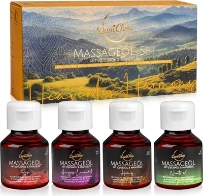 Immagine prodotto di DaniChou Heavenly Harmony Massageöl Set 4x 50 ml