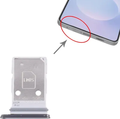 Produktbild von Für Samsung Galaxy S25 Edge SIM Karten Tray Dual SIM Schwarz Ersatzteil