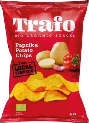 CHIPSY ZIEMNIACZANE PAPRYKOWE BIO 125 g - TRAFO