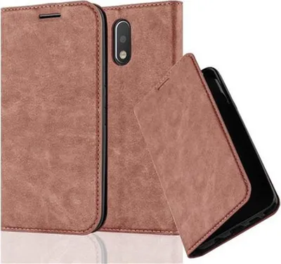 Produktbild von Cadorabo Hülle für Motorola MOTO G4 / G4 PLUS Schutz Hülle in Braun Handyhülle Etui Case Cover Magnetverschluss