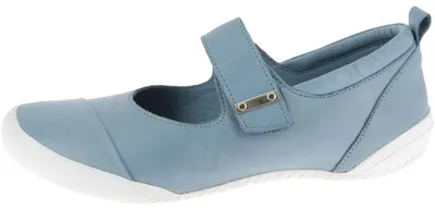 Produktbild von Andrea Conti Damen Riemchenballerina aus Leder mit Klettverschluss 0341066, Größe:39 EU, Farbe:Blau