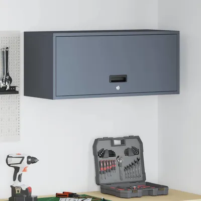Produktbild von "Schlussverkauf" Wandschrank 1 PC - Mit Stauraum - für die Garage mit Gasdrucklift-Tür Anthrazit  C7159