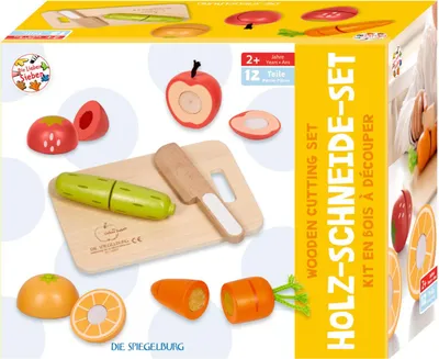 Produktbild von Die Lieben Sieben - Holz-Schneide-Set Obst & Gemüs