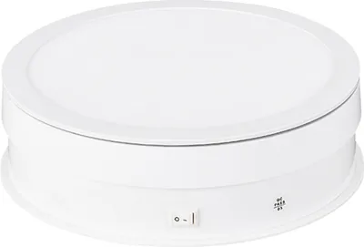 Produktbild von 20 cm motorisierter rotierender Praesentationsstaender, drehbarer Drehteller, 10 kg/22 lbs Tragfaehigkeit, 360¡ã drehbarer Display-Drehteller mit LED-Licht fuer die Anzeige von Live-Videoshows von Fotoprodukten