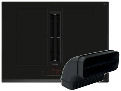 Produktbild von Siemens ED751HGA7, Schwarz, Integriert, 71 cm, Zonen-Induktionskochfeld, Glaskeramik, 4 Zone(n)