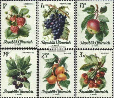 Produktbild von Briefmarken Österreich 1966 Mi 1223-1228 (kompl.Ausg.) gestempelt Obstgarten