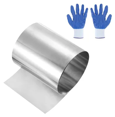 Edelstahlfolie 304, 0,3 mm x 200 mm x 1 m, silber