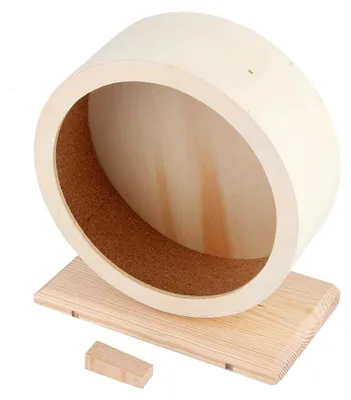 Produktbild von Holzlaufrad für Hamster, Meerschweinchen, Igel und Chinchillas