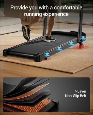 Obrázek produktu pro Běžecký pás – U18F – 15% sklon – max. 10,5 km/h – motor 2,5 HP – nosnost 136 kg – skládací – LED displej