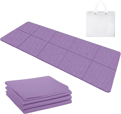 Obrázok produktu pre Jógová podložka 183x61x0.5 cm, protišmyková, TPE, pre cestovanie, s taškou