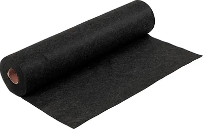 Produktbild von Bastelfilz, B 45 cm, Stärke: 1,5 mm, Schwarz, Meliert, 5m, 180-200 g/qm