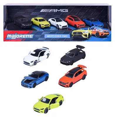 Zdjęcie produktu dla Zestaw pojazdów Majorette Mercedes-AMG 5 sztuk