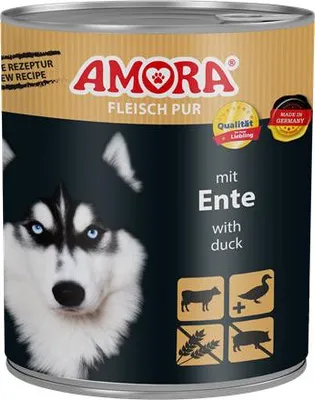 Image de AMORA Dog Fleisch Pur Ente 800g