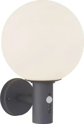 Produktbild von LED Wandleuchte, Bewegungssensor, Glas Alu, Anthrazit, IP44