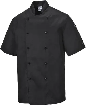 Image de Veste de cuisine Vêtements professionnels_Kent_C734_Noir_M