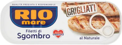 Produktbild von Makrelenfilets in eigener Sauce Filetti di sgombro grigliati al naturale 120g - Rio Mare