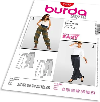 Produktbild von 7400 Schlupfhosen, bequemer B, Burda