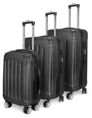 Produktbild von 3-teiliges Hartschalen-Koffer-Set mit Schloss