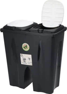 Obrázok produktu pre Nádoba na triedenie odpadu s dvoma priehradkami, 25L