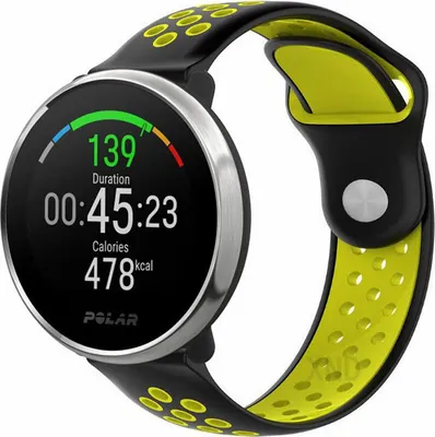 Produktbild von Strap-it Polar Ignite Sportarmband (Schwarz / Gelb)