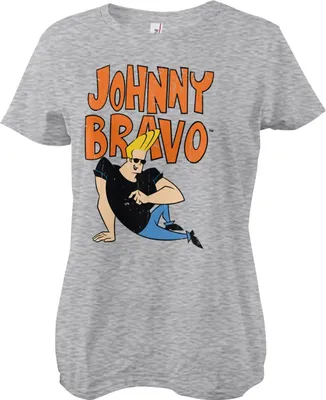 Produktbild von Johnny Bravo Girly Tee - Small - HeatherGrey