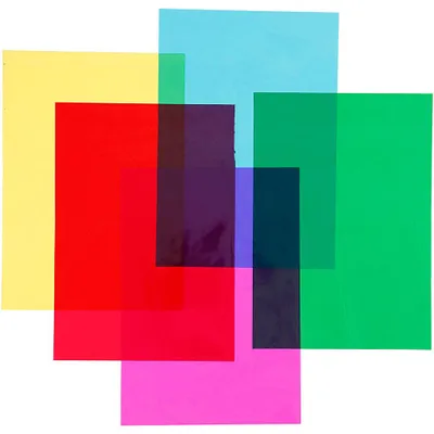Produktbild von Cellophan, 210x297 mm, Sortierte Farben, 5x20Bl./ 1 Pck