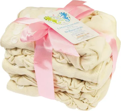 Image de Blümchen größenangepasste Birdseye-Höschenwindel 5 Stück BioBaumwolle S (2-7kg