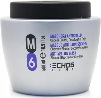 Produktbild von Echosline Anti-Gelb Maske M6 Anti-Gelb Haar Maske 500ml