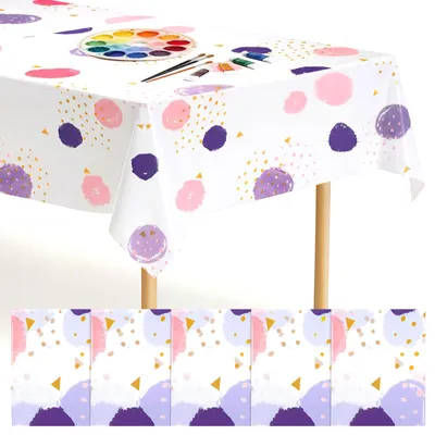Produktbild von Kunststoff-Tischdecke - 5 Stück Bastelunterlage für Malen und DIY - 160x160 cm