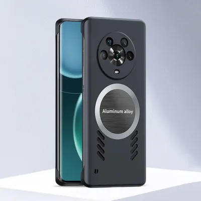 Produktbild von Honor Magic4 Hülle, Frameless PC Matt Kühlabdeckung Loch Wärmeableitung Schutzhülle für Honor Magic4 Schwarz