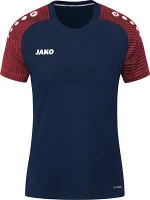 Imagen del producto de Camiseta técnica para mujer JAKO, color: azul marino/rojo, talla: 38
