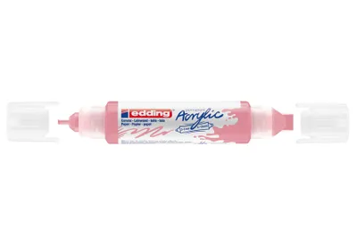 Produktbild von Edding 5400 Acryl 3D Double Liner, Pink, Pink, Weiß, Fein / Extradick, 2 mm, 1 cm, Tinte auf Wasserbasis