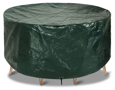 Image de Housses pour meubles de jardin, housse imperméable pour table de jardin 190 x 80 cm, housses de table rondes en polyéthylène respirant (vert, 190 x 80 cm)