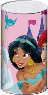 Zdjęcie produktu dla Disney Metal L 10x10x17.5 Cm Księżniczka Skarbonka Przezroczysta Przezroczysta Jeden rozmiar