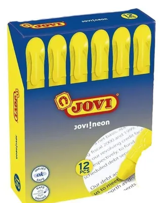 Image de Jovi jovi!surligneur néon gel marker stick 140mm gelb -12u-