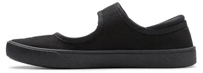 Immagine prodotto di Clarks, ballerine chiuse con cinturino, modello Heath T, per bambine, in tessuto nero, taglia 31 EU