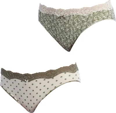 Produktbild von Janira 2er-Pack Damen-Baumwoll-Brislip-Slips Coquettes 1031497