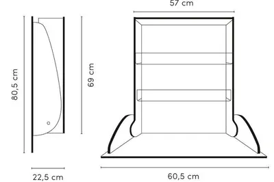 Produktbild von Klappbarer Wickeltisch KAWAHPL Deluxe zur Wandmontage von Timkid