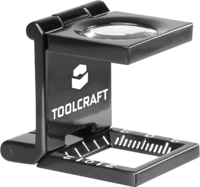Produktbild von TOOLCRAFT 1505088 Fadenzähler Vergrößerungsfaktor: 10 x Linsengröße: (Ø) 14 mm