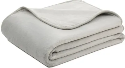 Produktbild von Gözze Decke Uni PET silber 150 x 200 cm