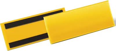 Image de DURABLE Pochette magnétique 1/2 A5 paysage, 50 pc, Jaune, 175704