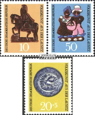 Produktbild von Briefmarken DDR 1969 Mi WZd210,1522 (1521 und 1523 als Paar) FDC Volkskunst aus der Lausitz