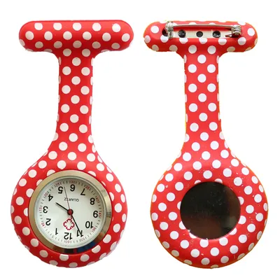 Produktbild von Nurse Watch Schwesternuhr Silikon  Krankenschwesternuhr Pulsuhr Kitteluhr Pflege Muster #15